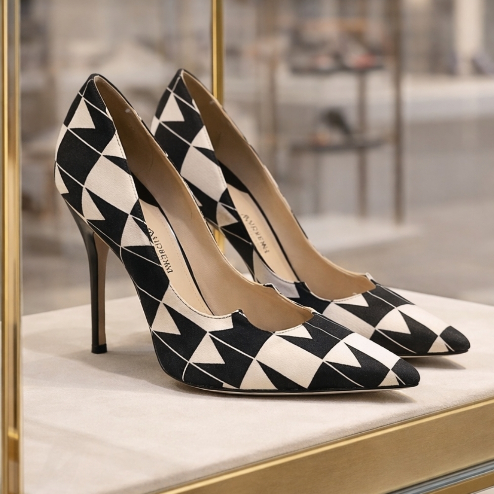 Paul Andrew Geometric Print Pumps – Made in Italy